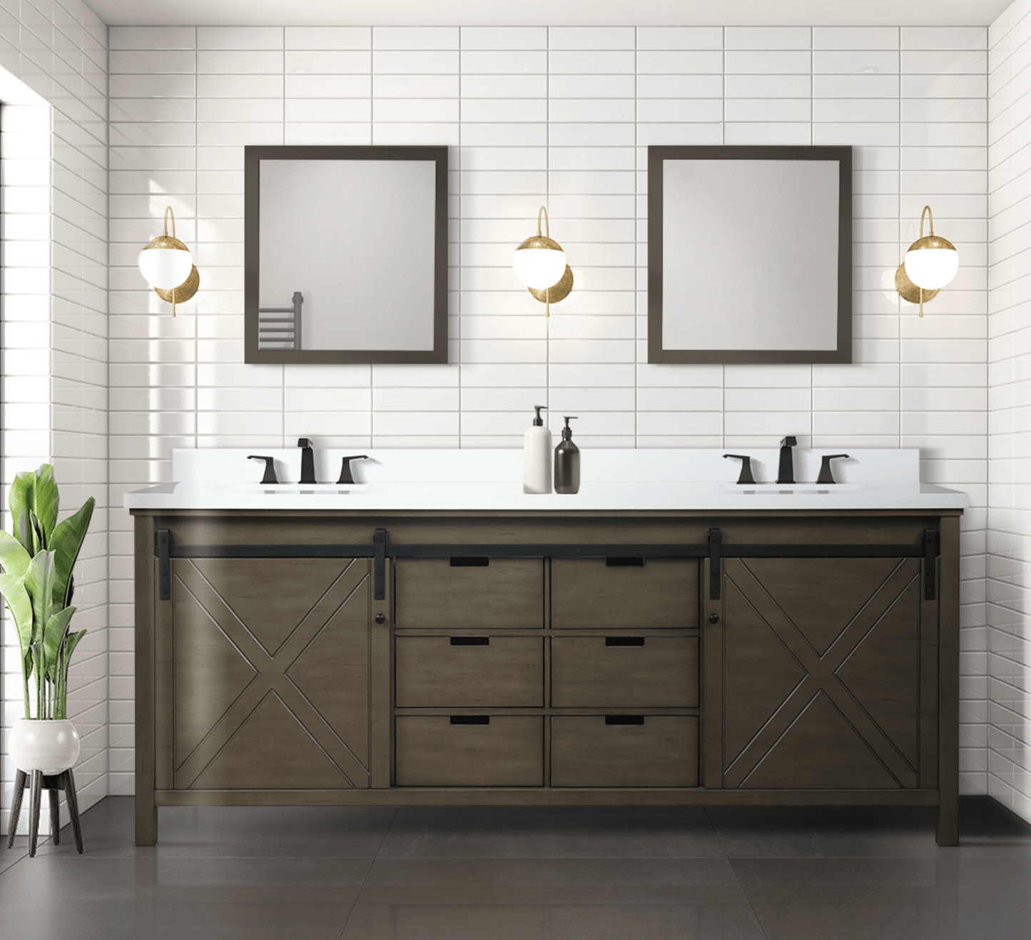 Marsyas 84" x 22" Double Bath Vanity