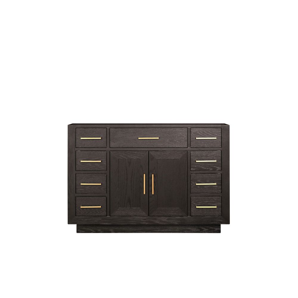 Abbey 48 in W x 22 in. D Brown Oak Single Bath Vanity