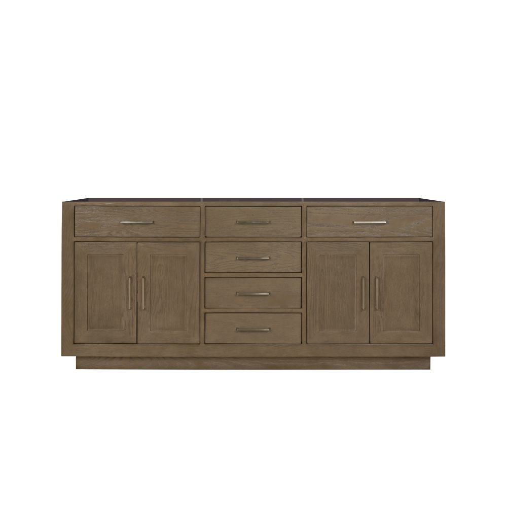 Abbey 72 in W x 22 in. D Grey Oak Double Bath Vanity