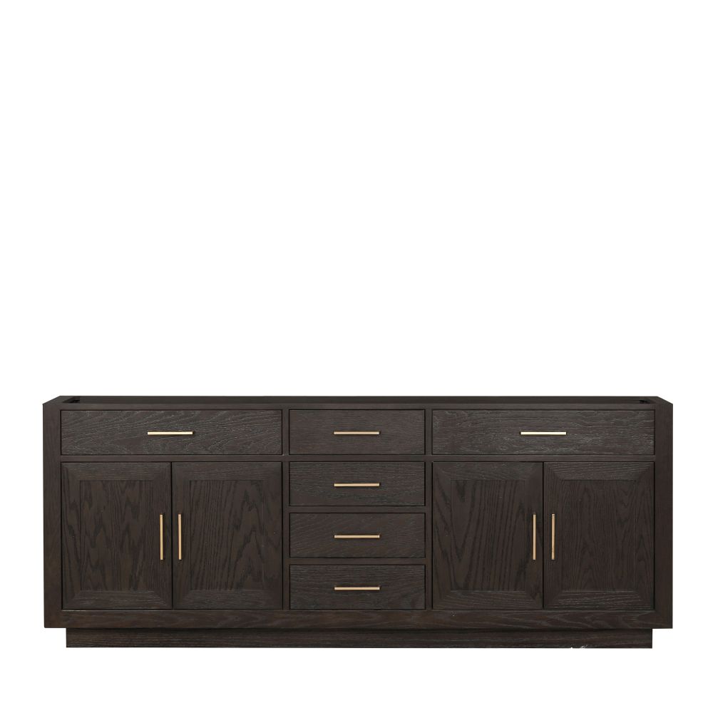 Abbey 84 in W x 22 in. D Brown Oak Double Bath Vanity