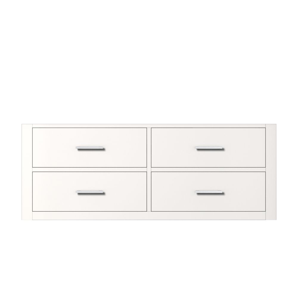Castor 48 in W x 22 in. D White Single Bath Vanity