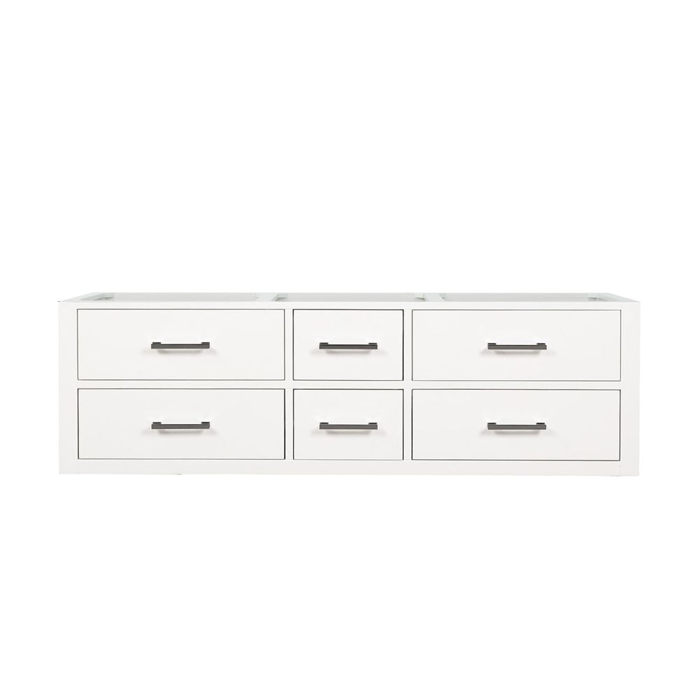 Castor 60 in W x 22 in. D White Double Bath Vanity
