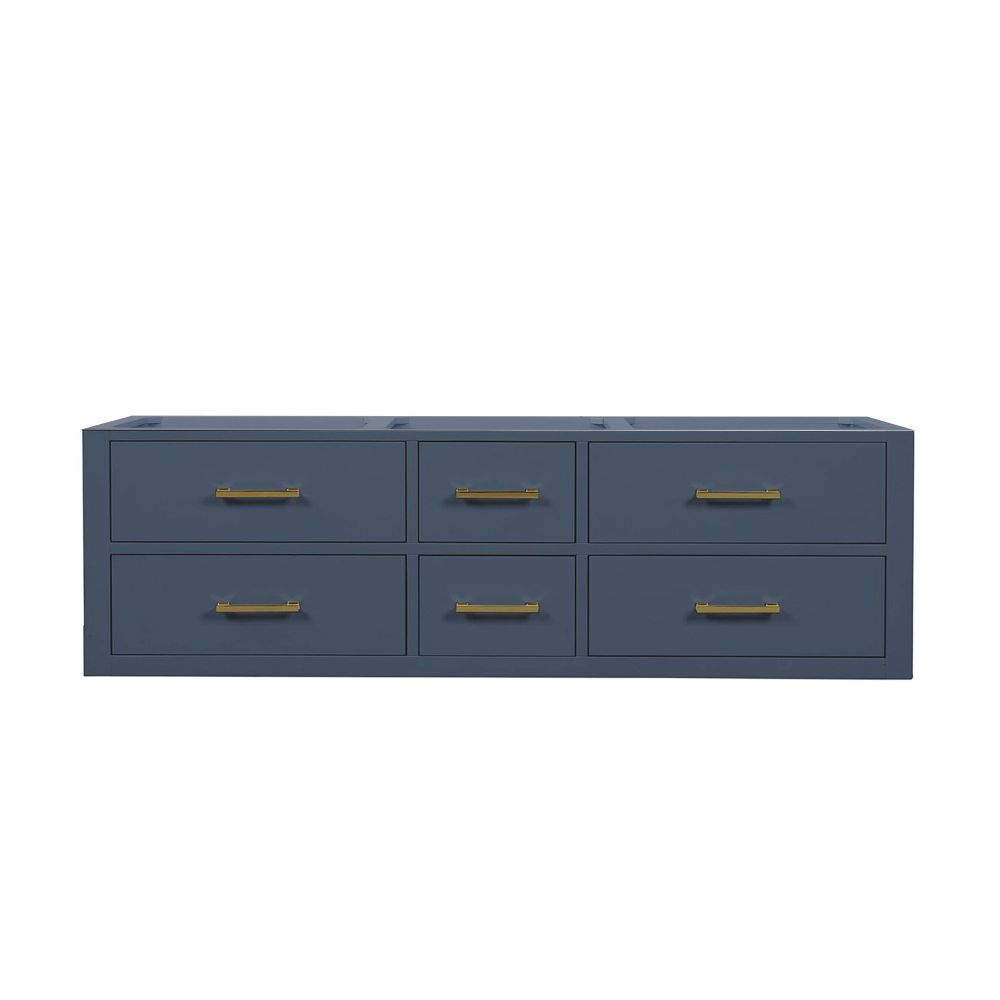 Castor 60 in W x 22 in. D Blue Double Bath Vanity