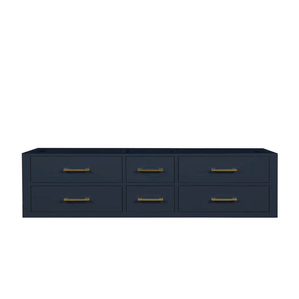Castor 72 in W x 22 in. D Blue Double Bath Vanity