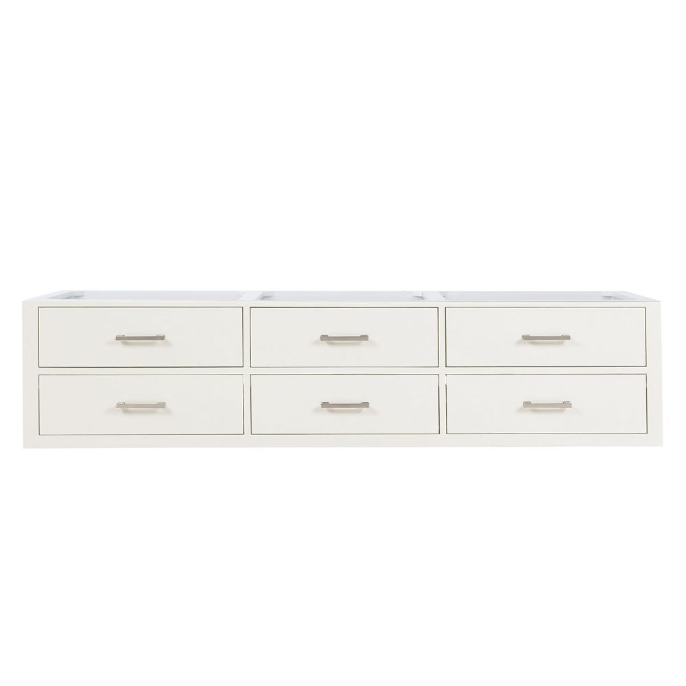 Castor 80 in W x 22 in. D White Double Bath Vanity