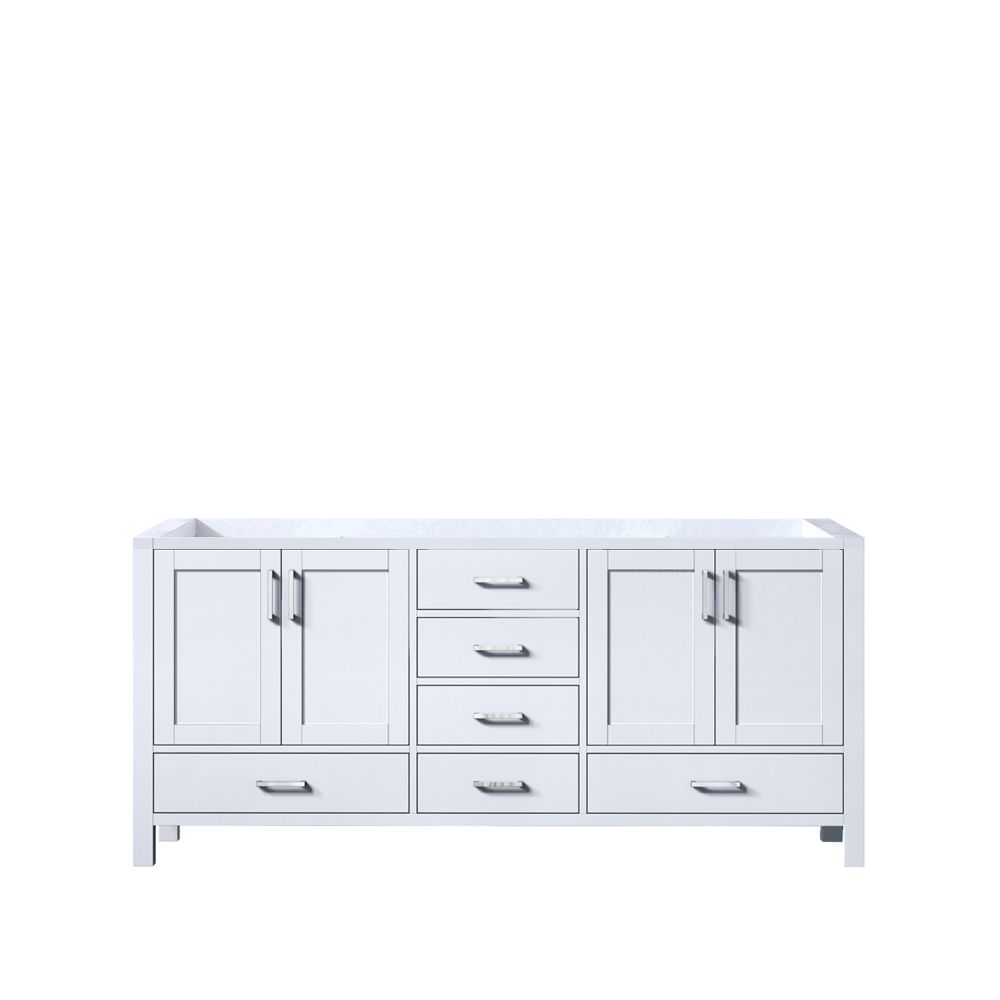 Jacques 72 in. W x 22 in. D White Double Bath Vanity