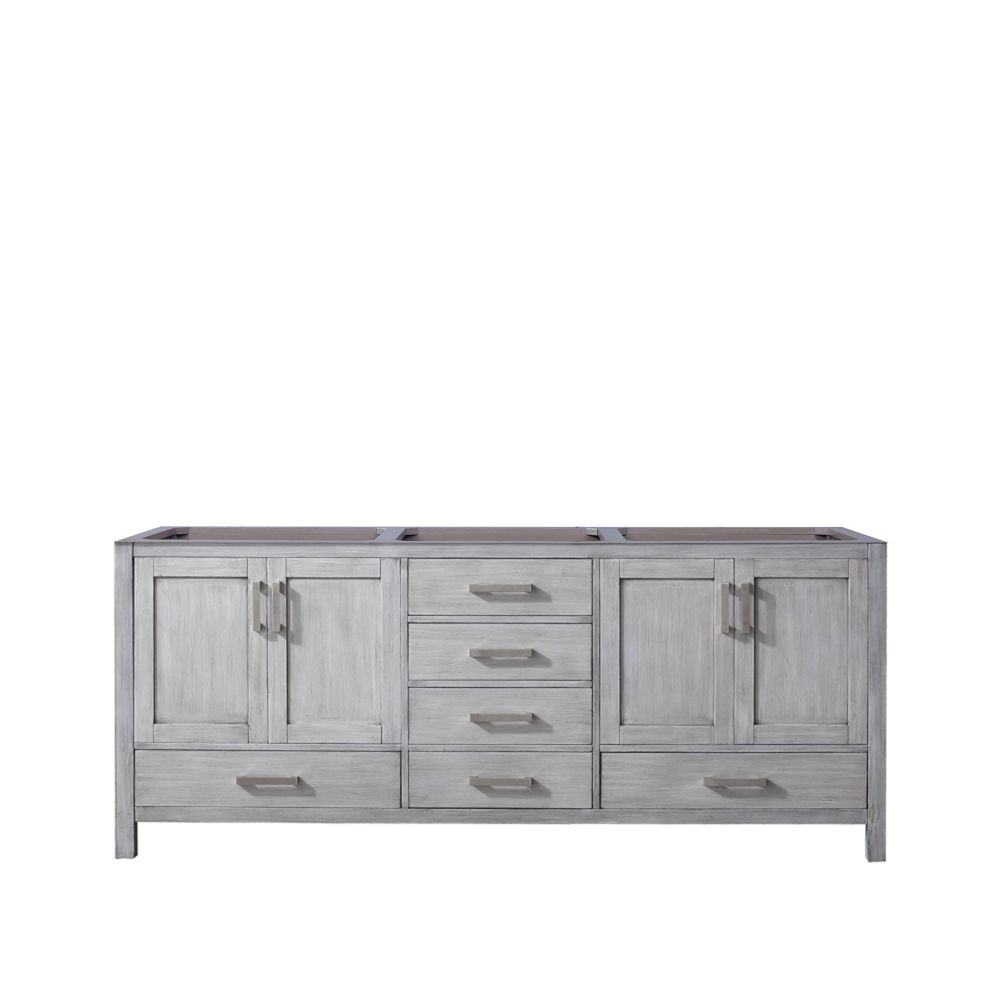 Jacques 80 in. W x 22 in. D Distressed Grey Double Bath Vanity