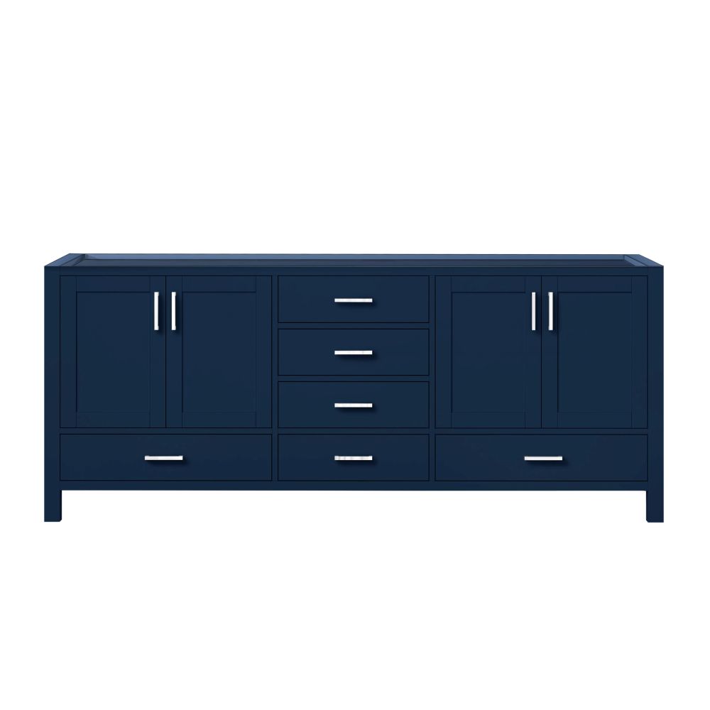 Jacques 80 in. W x 22 in. D Navy Blue Double Bath Vanity