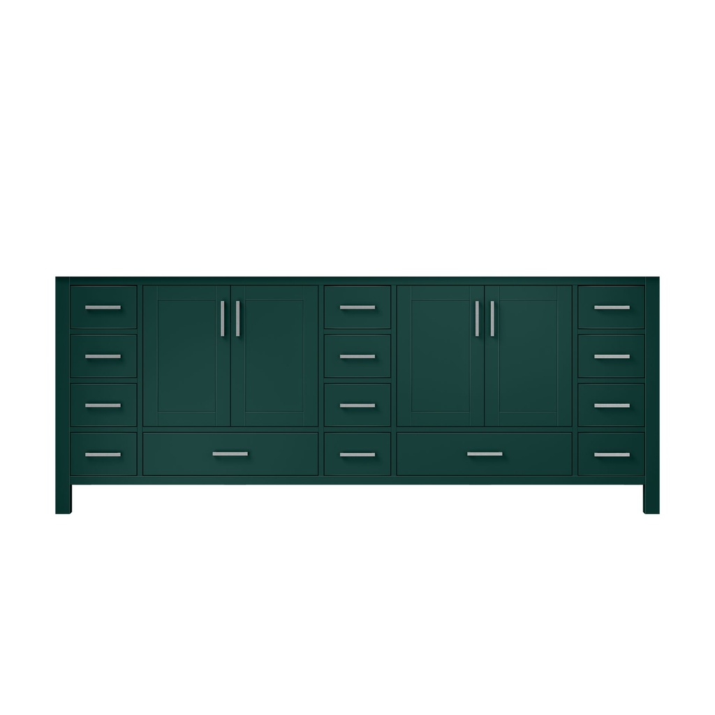 Jacques 84 in. W x 22 in. D Green Double Bath Vanity
