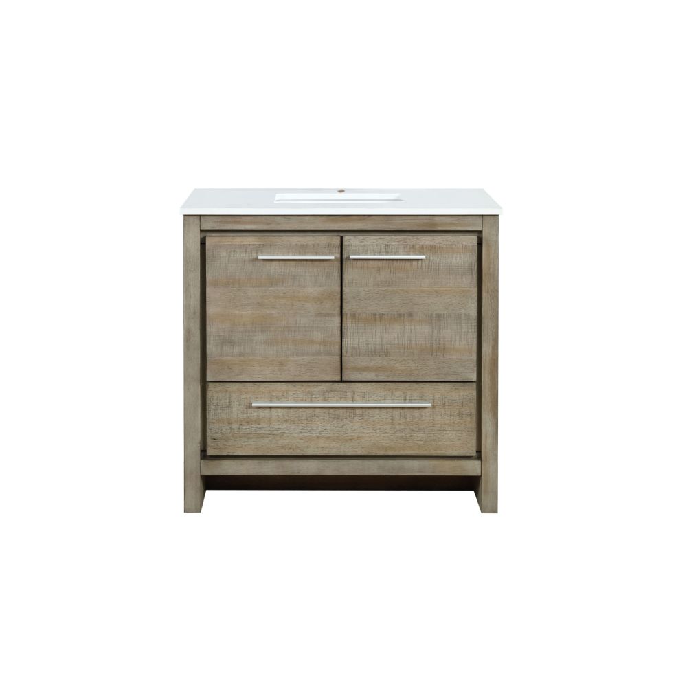 Lafarre 36 in W x 20 in. D Rustic Acacia Bath Vanity and Cultured Marble Top