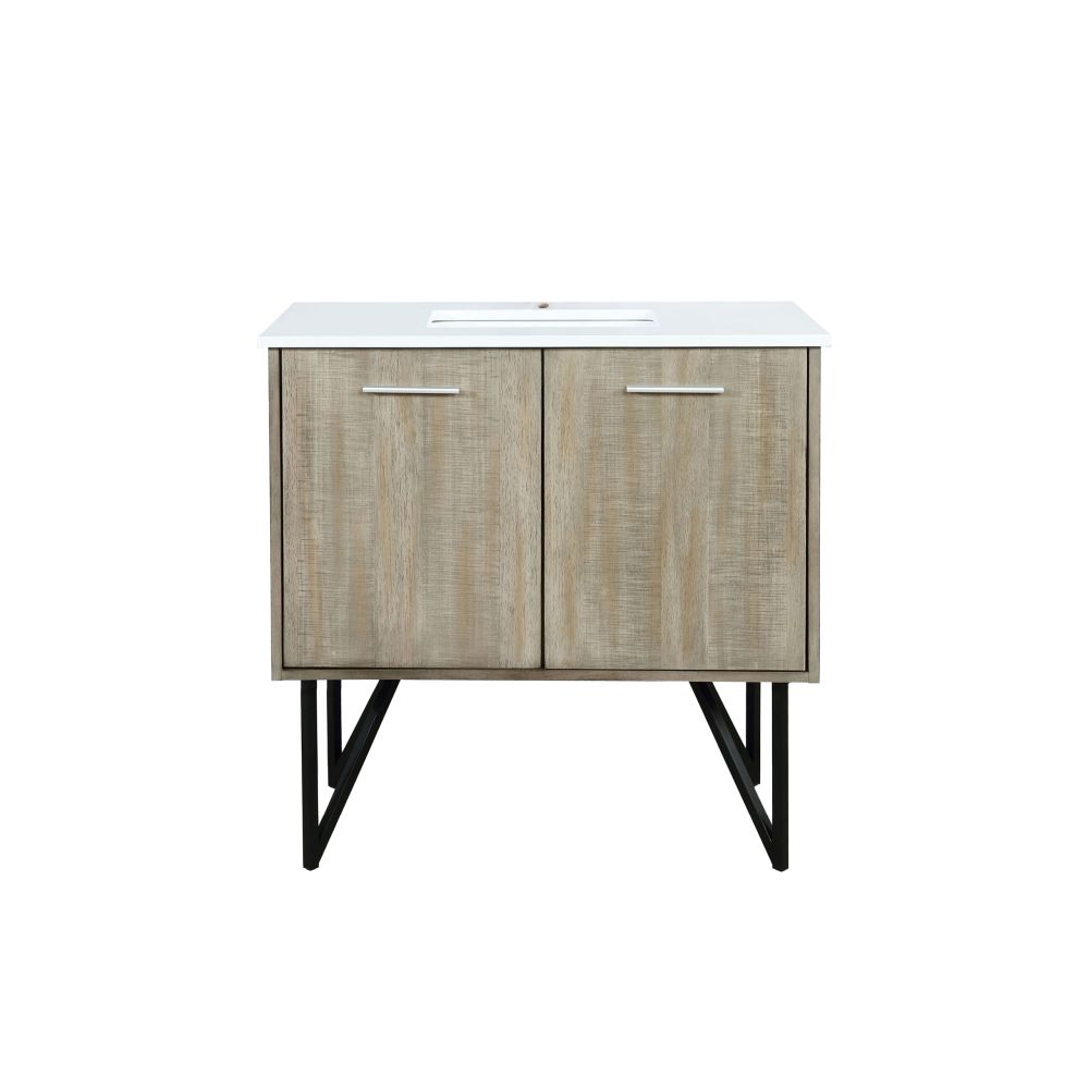 Lancy 36 in W x 20 in. D Rustic Acacia Bath Vanity and Cultured Marble Top