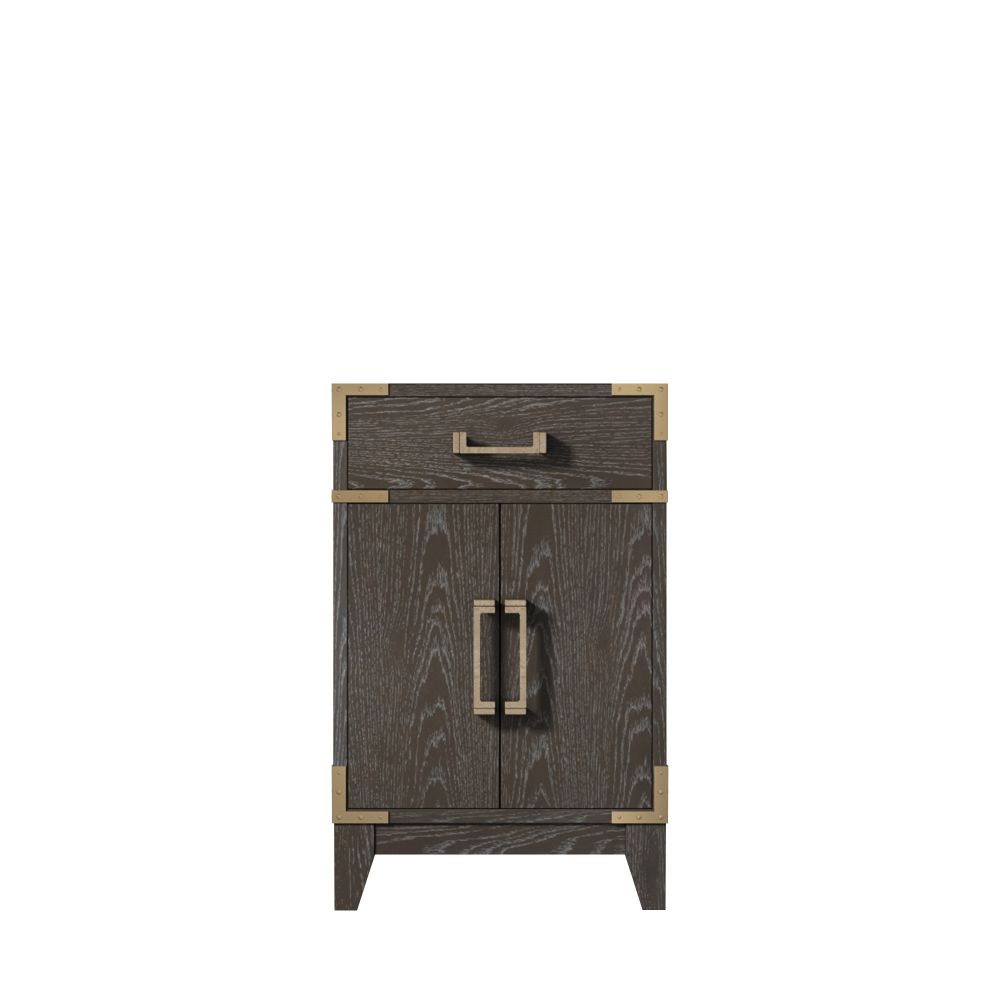 Laurel 20 in W x 18 in. D Brown Oak Single Bath Vanity