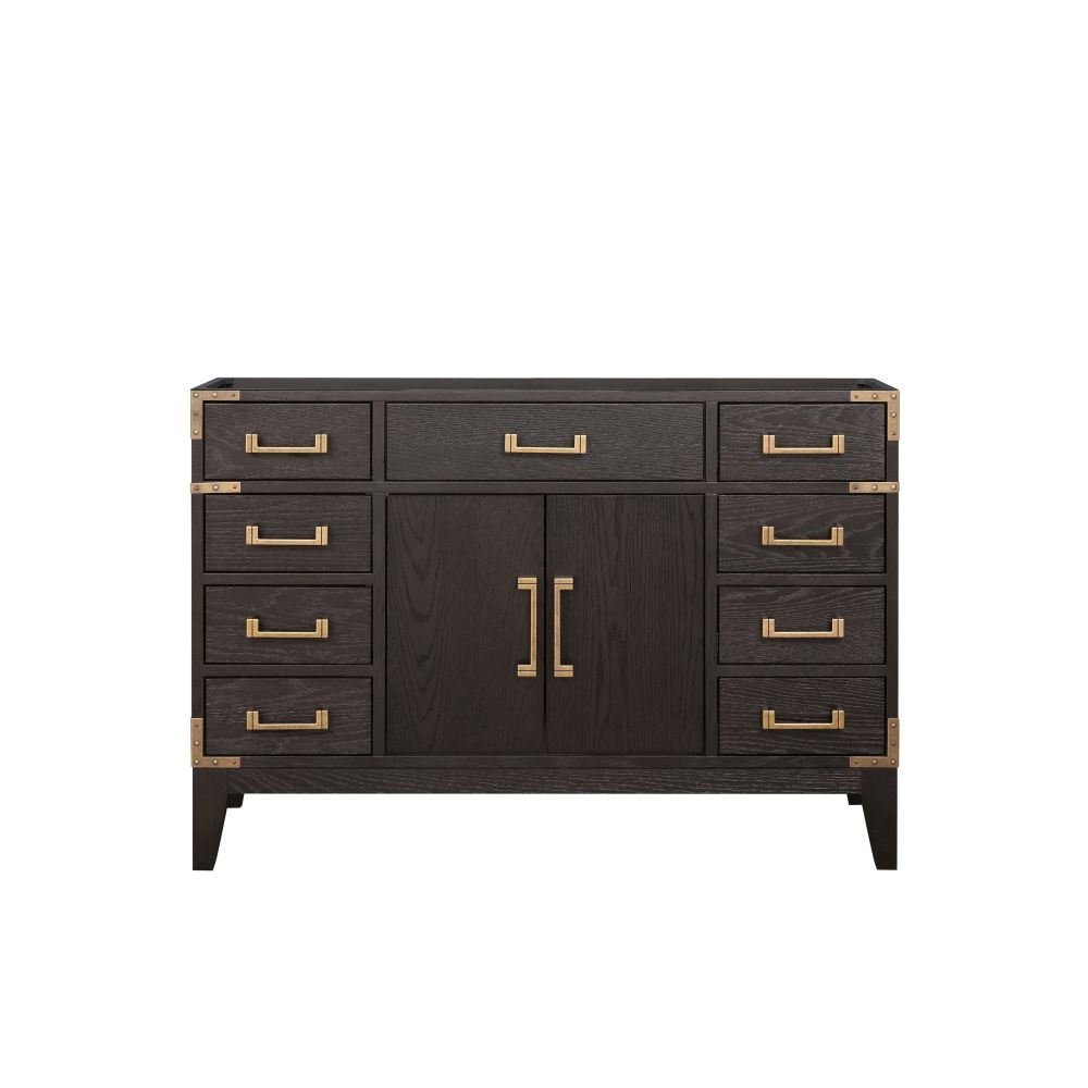 Laurel 48 in W x 22 in. D Brown Oak Single Bath Vanity