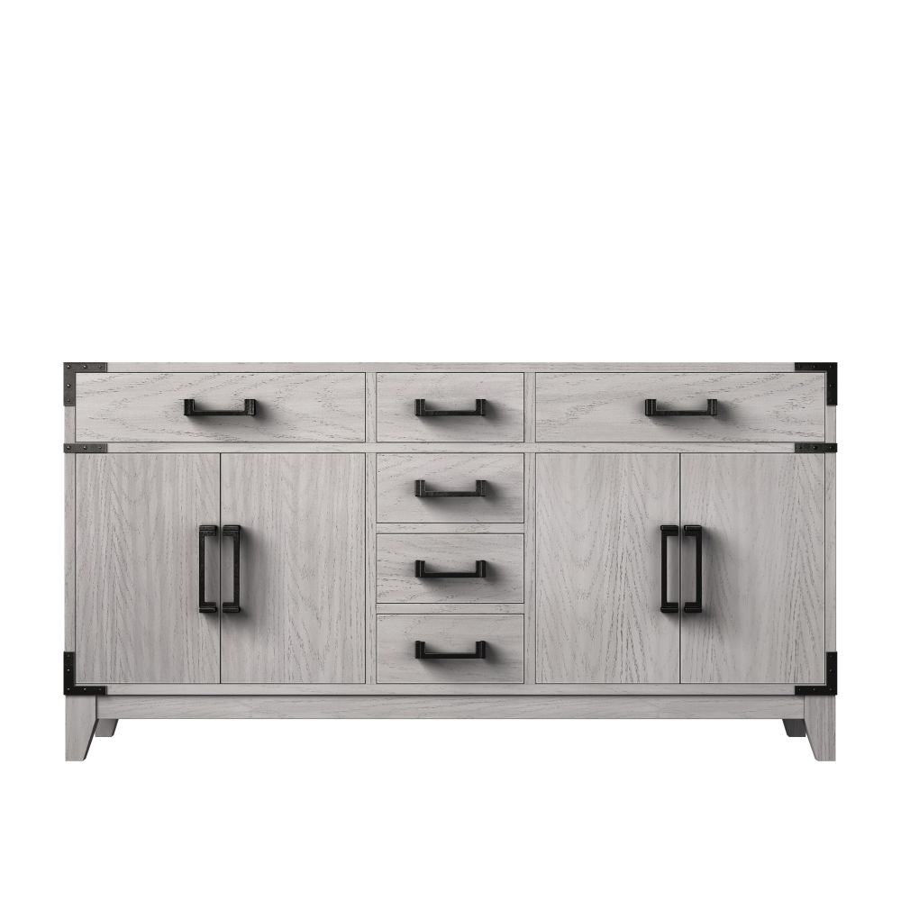 Laurel 60 in W x 22 in. D White Oak Double Bath Vanity