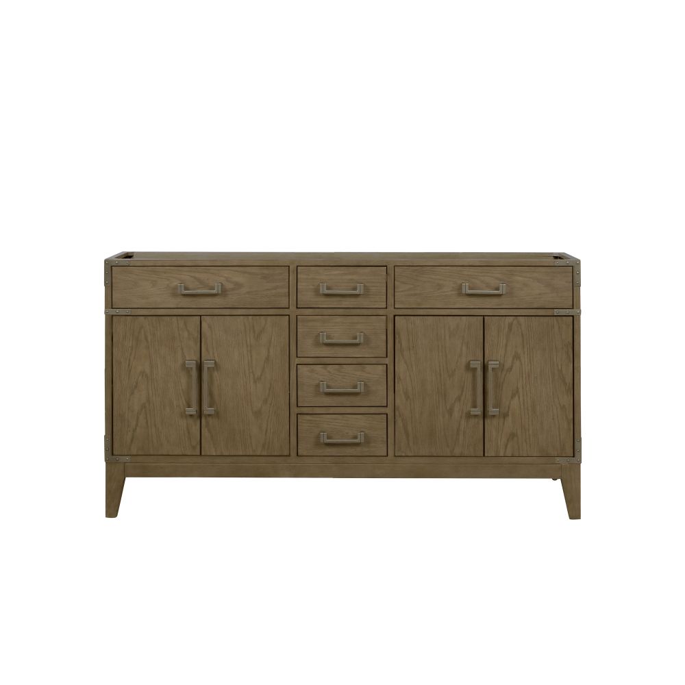 Laurel 60 in W x 22 in. D Grey Oak Double Bath Vanity