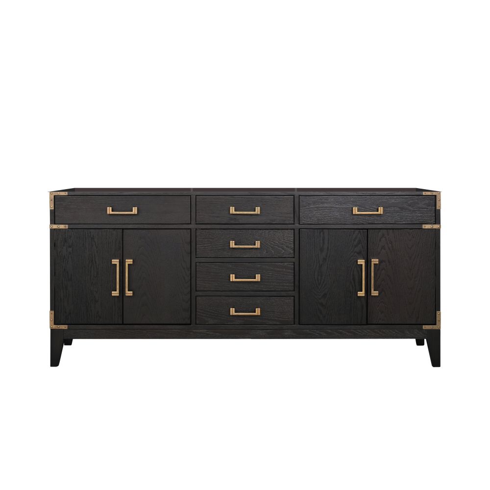 Laurel 72 in W x 22 in. D Black Oak Double Bath Vanity