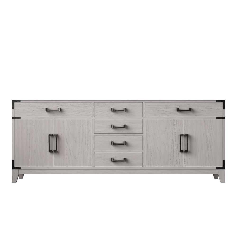 Laurel 80 in W x 22 in. D White Oak Double Bath Vanity