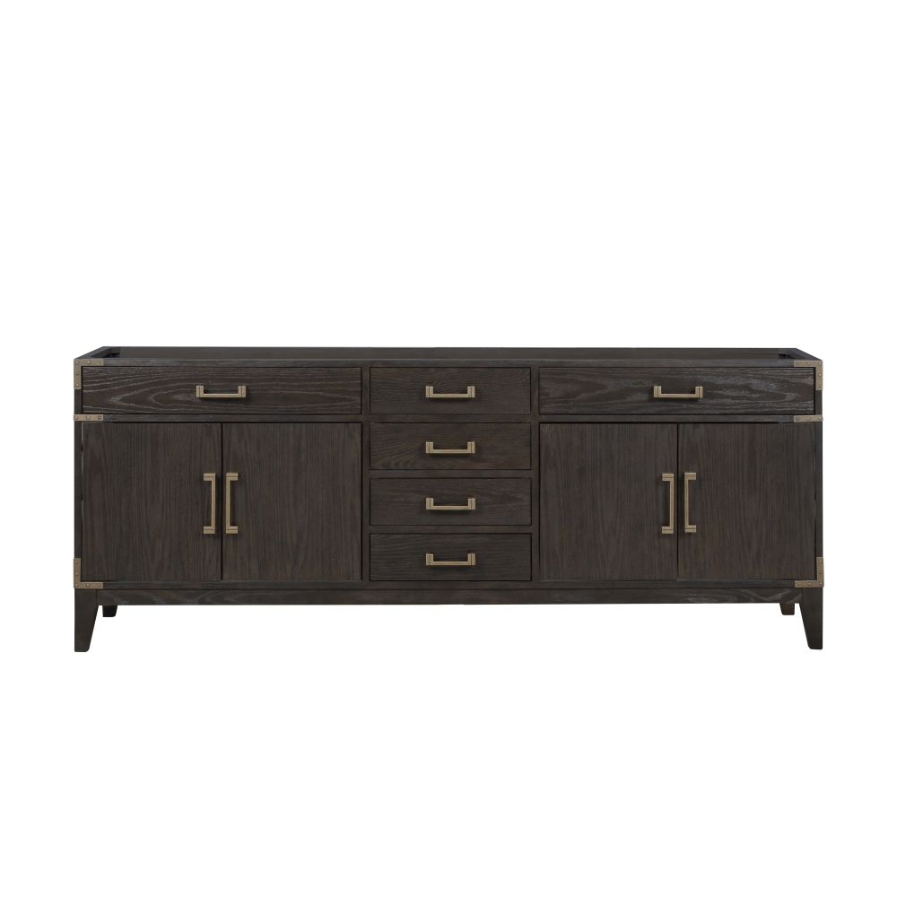 Laurel 84 in W x 22 in. D Brown Oak Double Bath Vanity