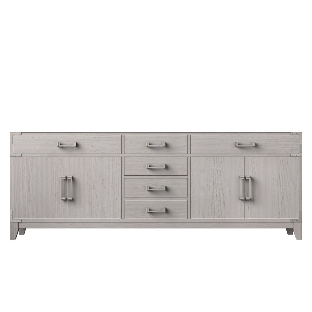 Laurel 84 in W x 22 in. D White Oak Double Bath Vanity