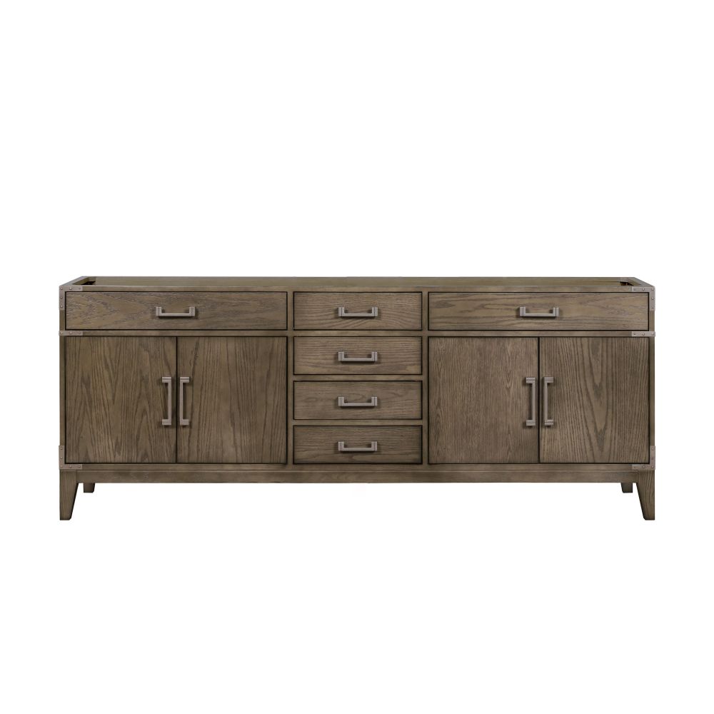 Laurel 84 in W x 22 in. D Grey Oak Double Bath Vanity