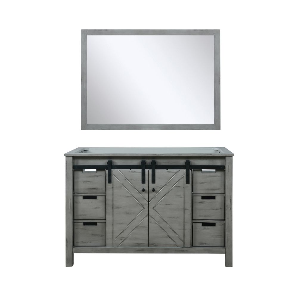 Marsyas 48 in W x 22 in. D Ash Grey Bath Vanity and 44 in Mirror