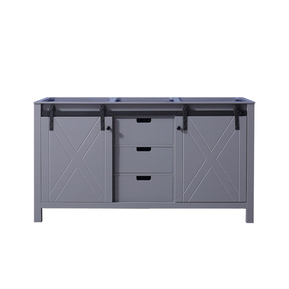Marsyas 60 in W x 22 in. D Dark Grey Double Bath Vanity