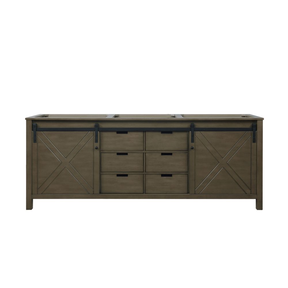 Marsyas 84 in W x 22 in. D Rustic Brown Double Bath Vanity