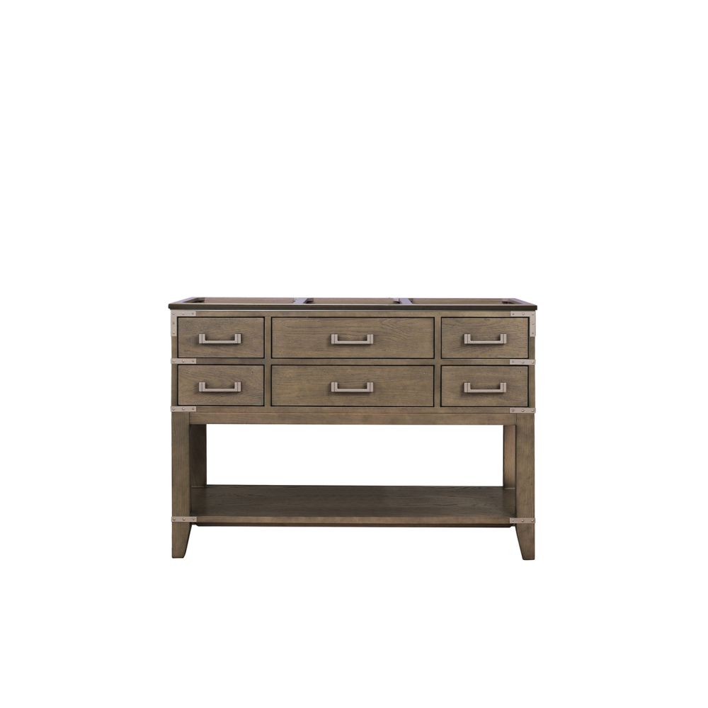 Norwalk 48 in W x 22 in. D Grey Oak Single Bath Vanity