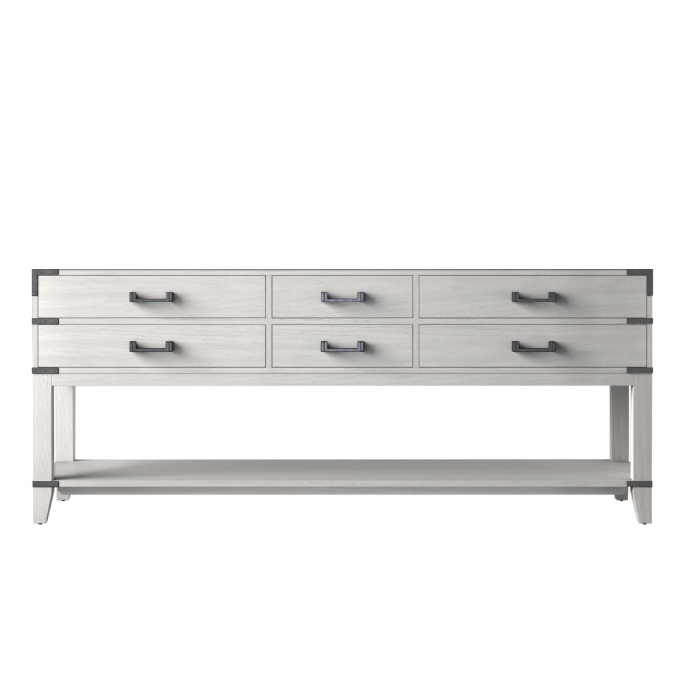 Norwalk 80 in W x 22 in. D White Oak Double Bath Vanity
