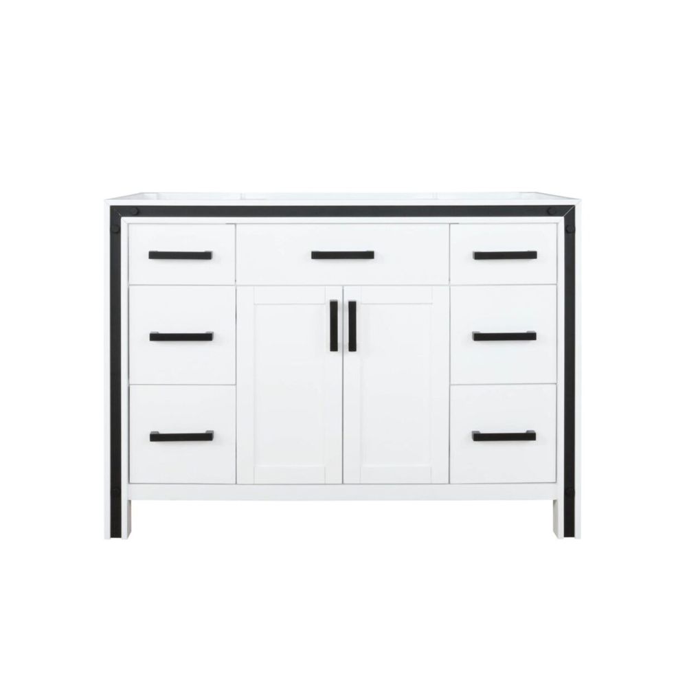 Ziva 48 in W x 22 in. D White Bath Vanity