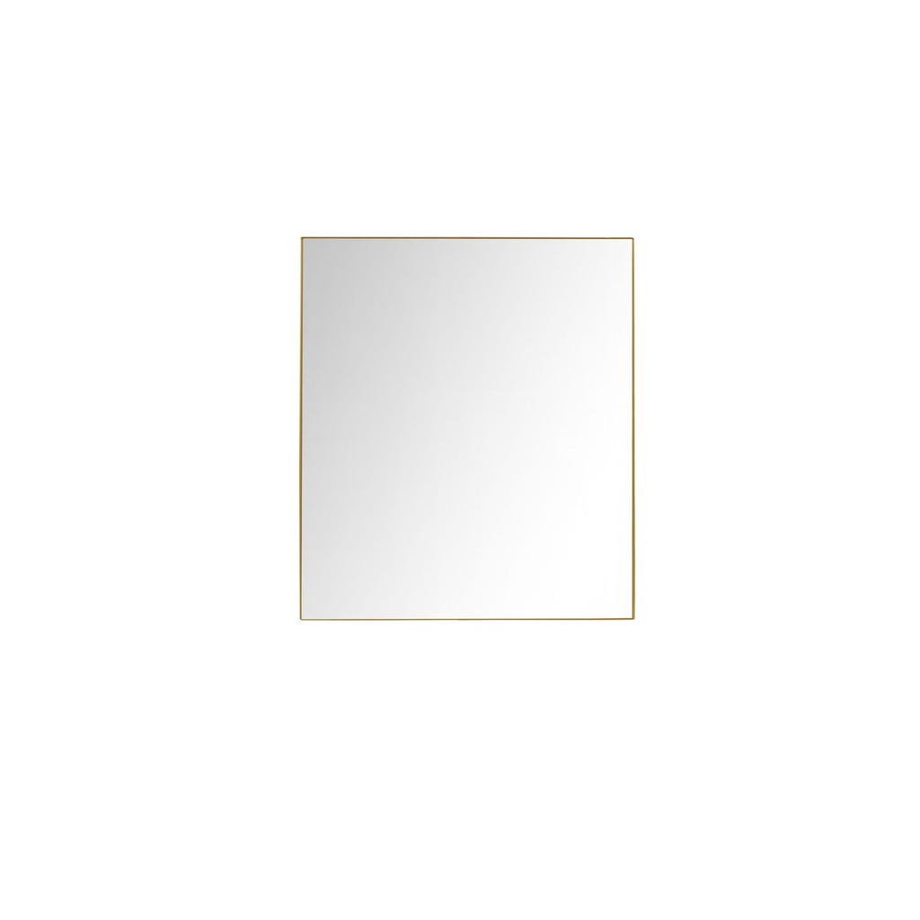 Abbey 36 in W x 36 in H Brushed Gold Mirror
