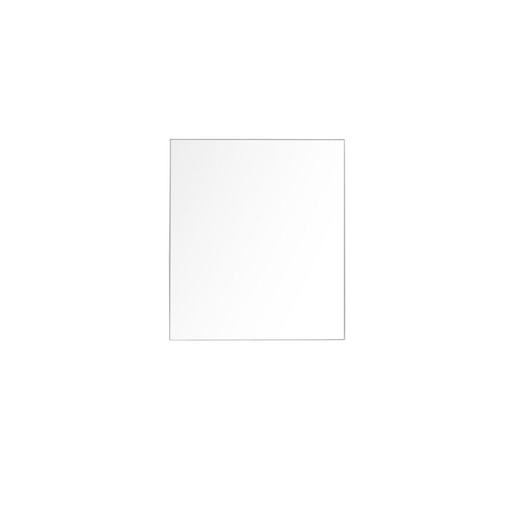 Abbey 36 in W x 36 in H Brushed Nickel Mirror