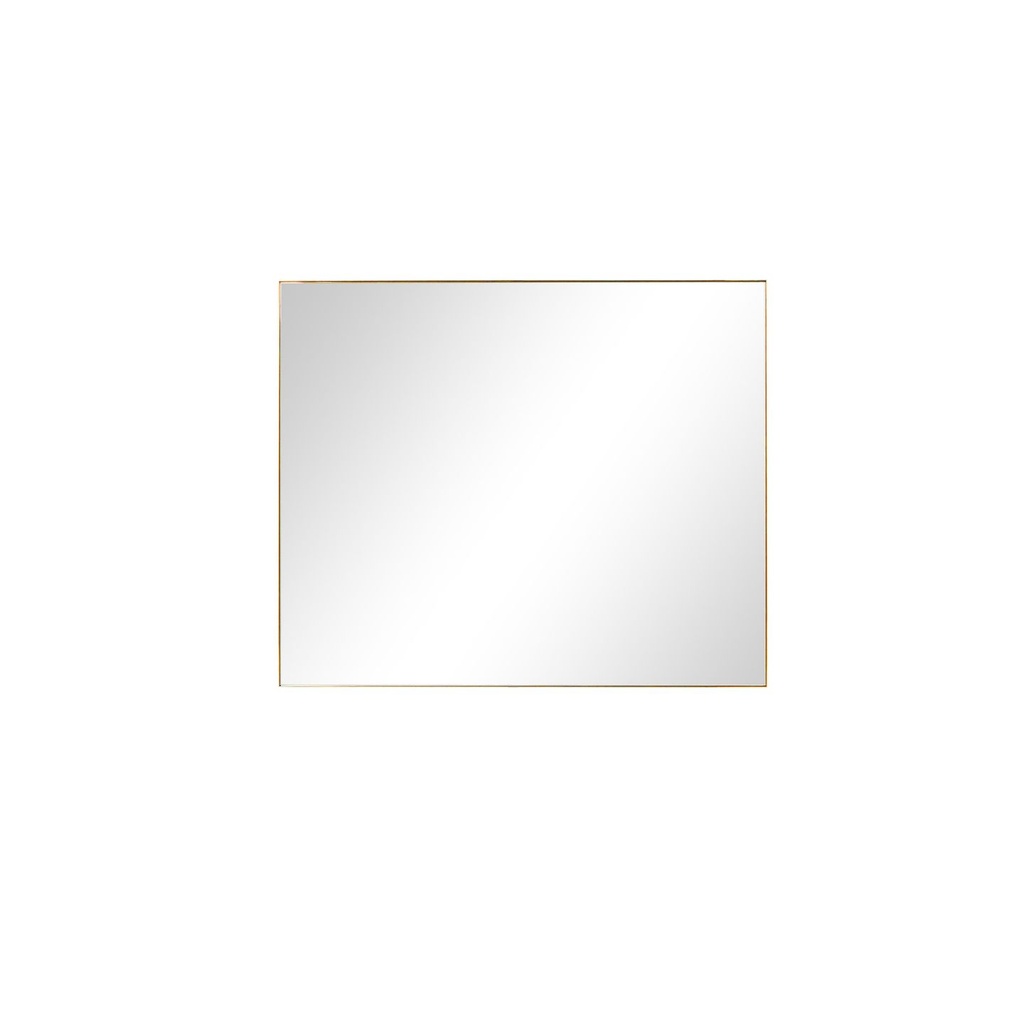 Abbey 46 in W x 36 in H Brushed Gold Mirror