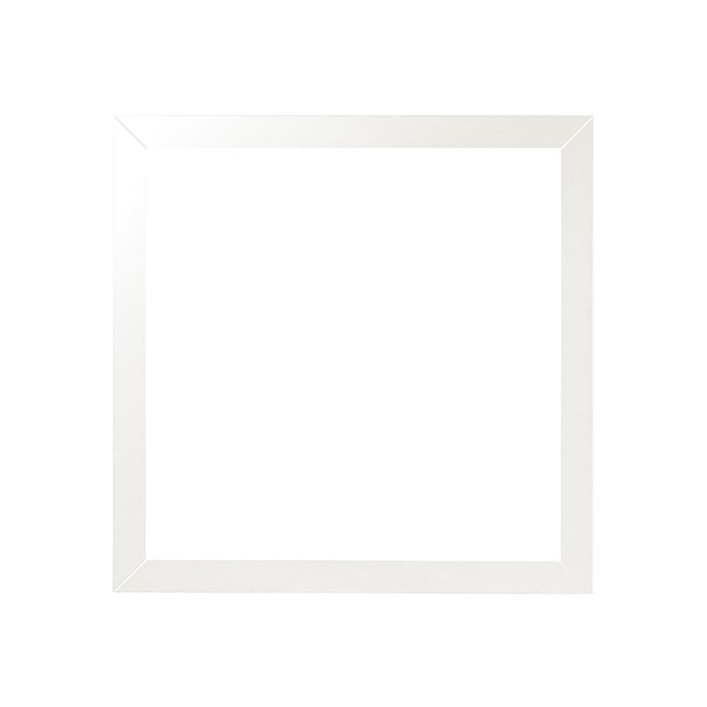 Castor 36 in W x 36 in H White Mirror