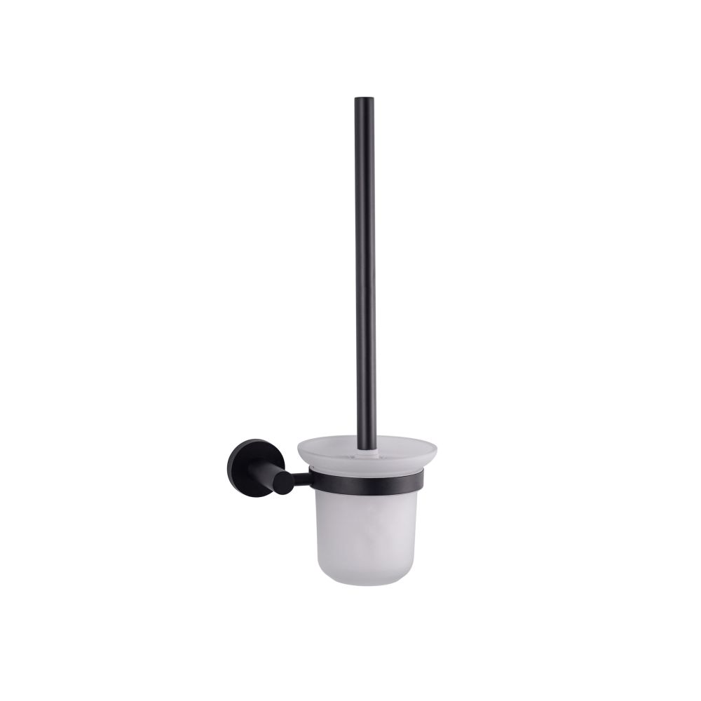 Bagno Nera Stainless Steel Toilet Brush in Matte Black