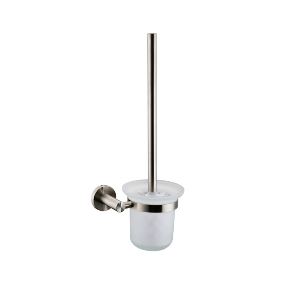 Bagno Nera Stainless Steel Toilet Brush in Satin Nickel