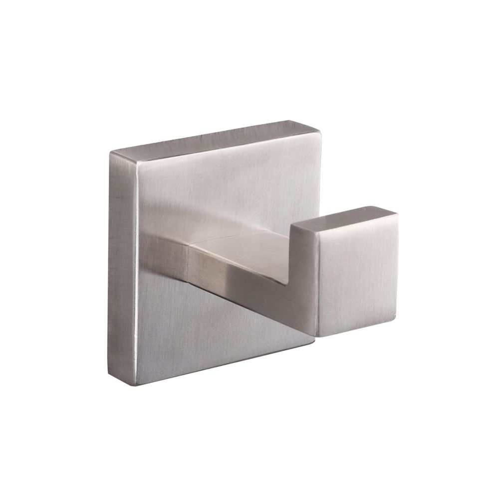 Bagno Lucido Stainless Steel Robe Hook in Satin Nickel