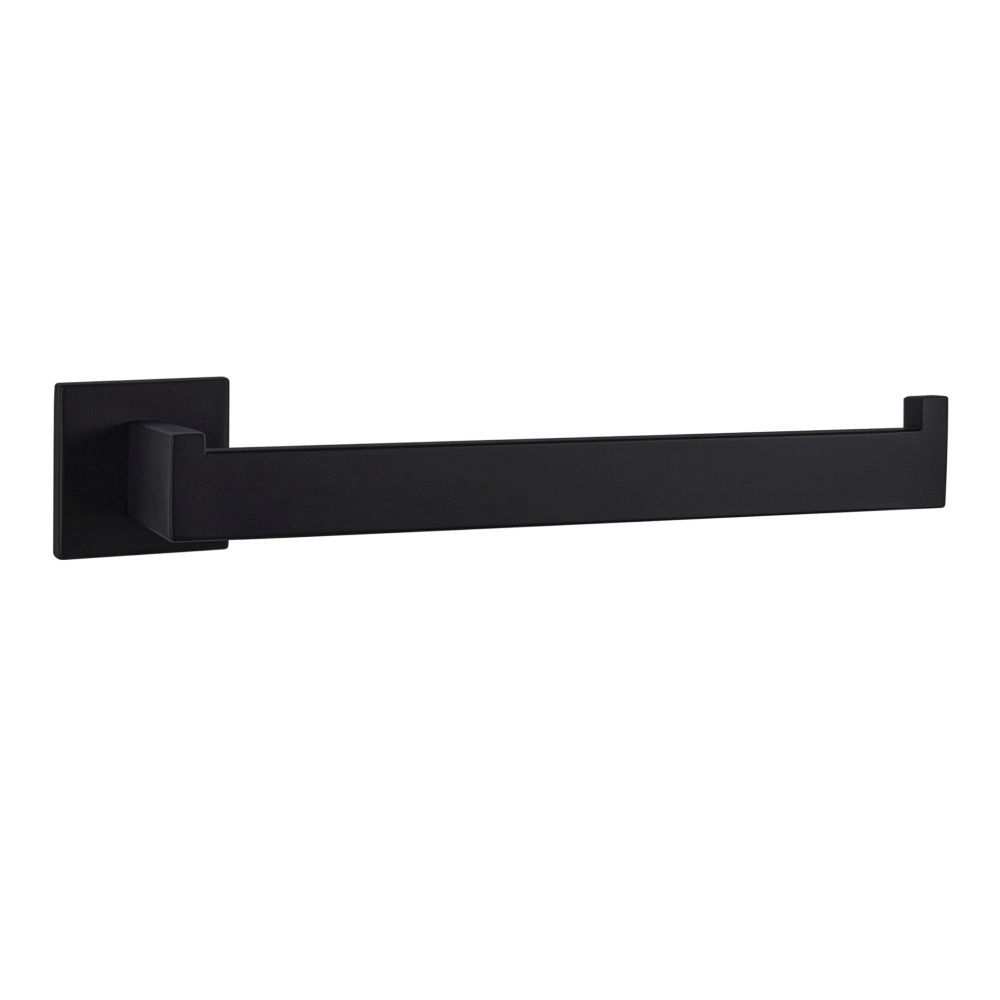 Bagno Lucido Stainless Steel Towel Holder in Matte Black