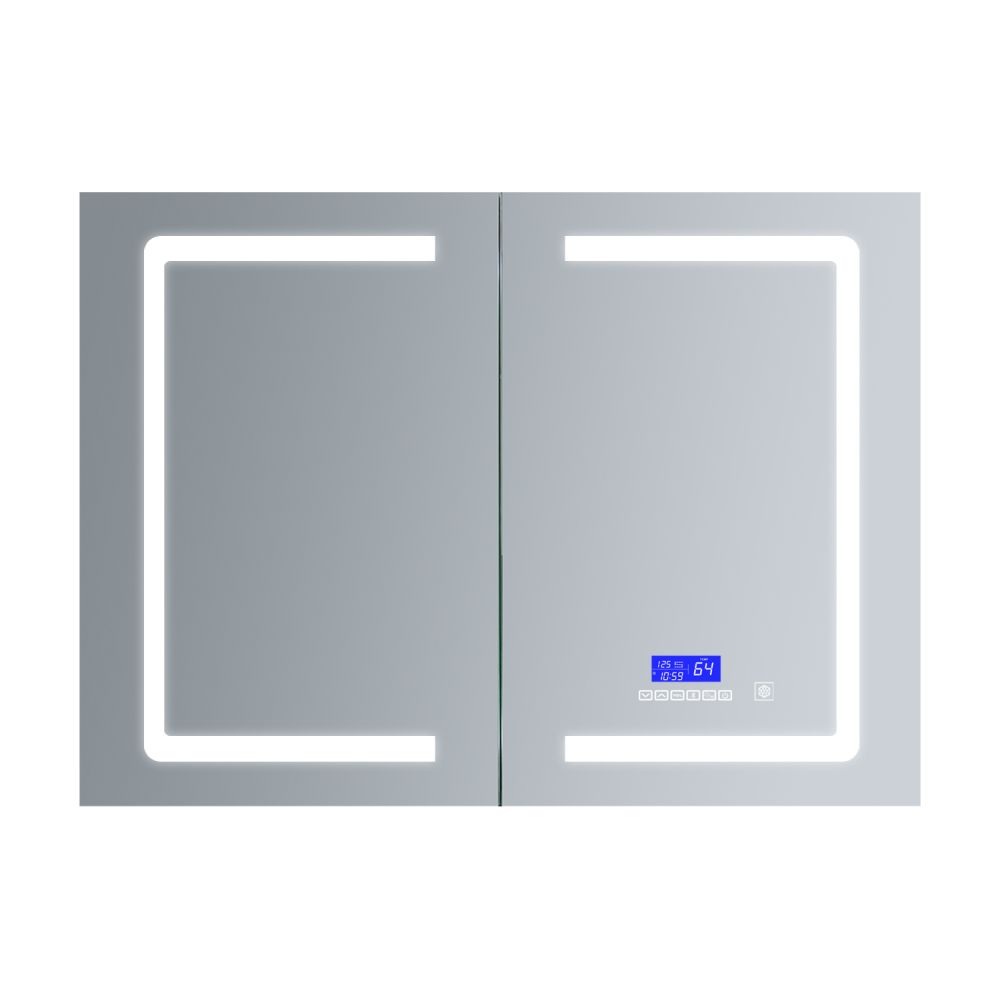 Lesina 40 in. W x 28 in. H Surface-Mount LED Mirror Medicine Cabinet with Defogger