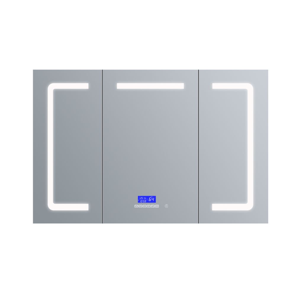 Lesina 60 in. W x 36 in. H Surface-Mount LED Mirror Medicine Cabinet with Defogger