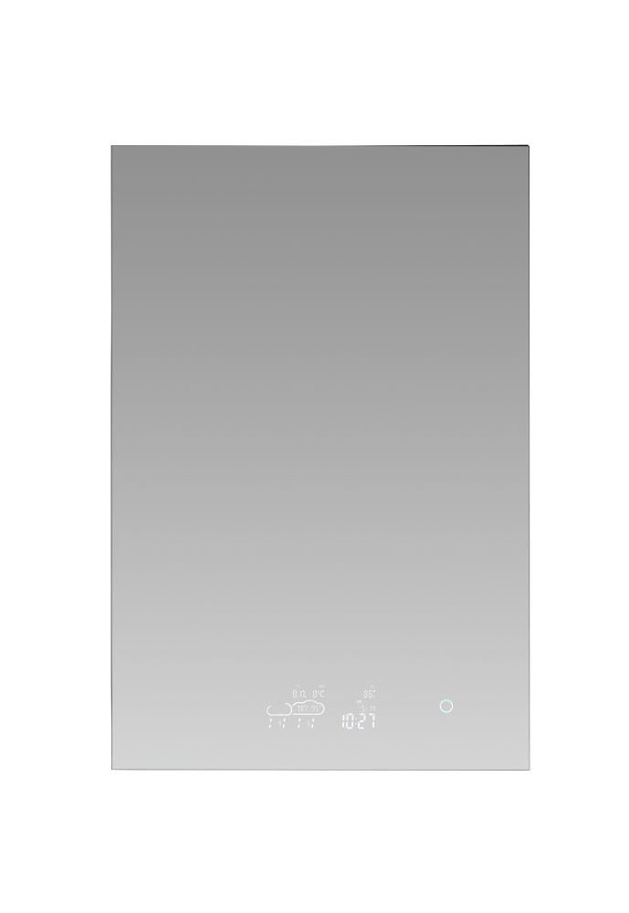 Savera 24 in. W x 36 in. H Recessed or Surface-Mount LED Mirror Medicine Cabinet with Defogger