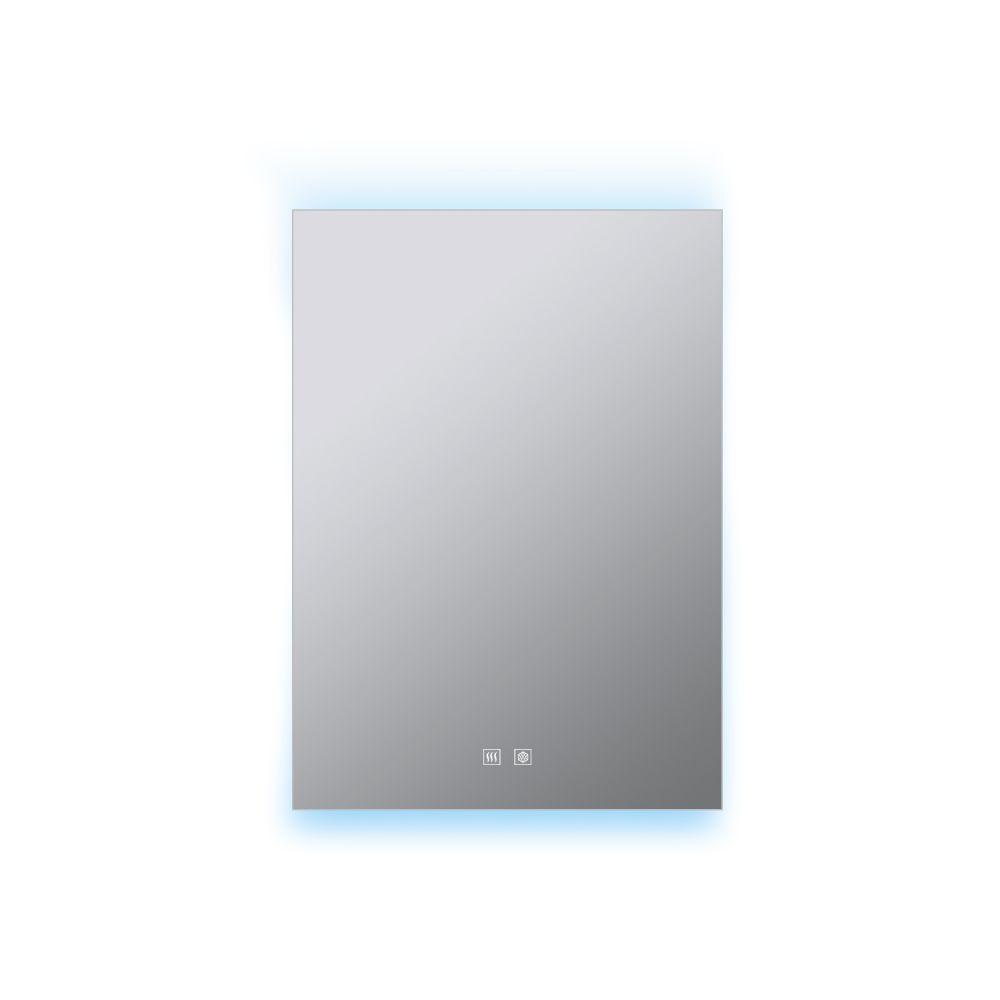 Corsica 20 in W x 28 in H Surface-Mount LED Mirror Medicine Cabinet with Defogger