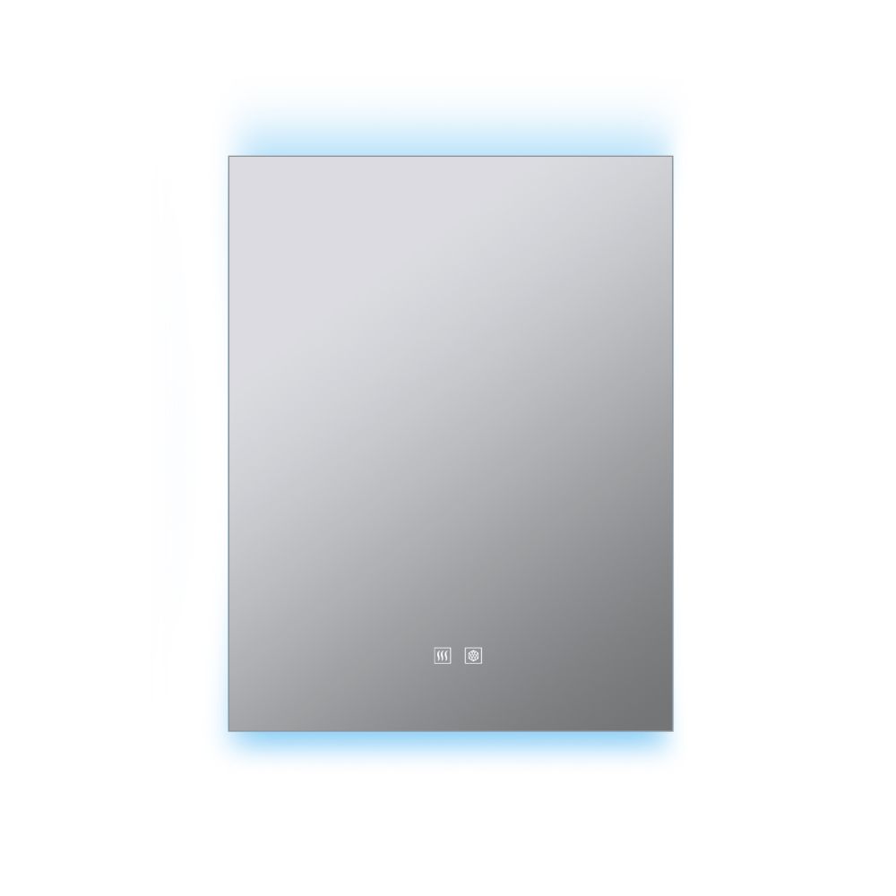 Corsica 20 in W x 32 in H Surface-Mount LED Mirror Medicine Cabinet with Defogger