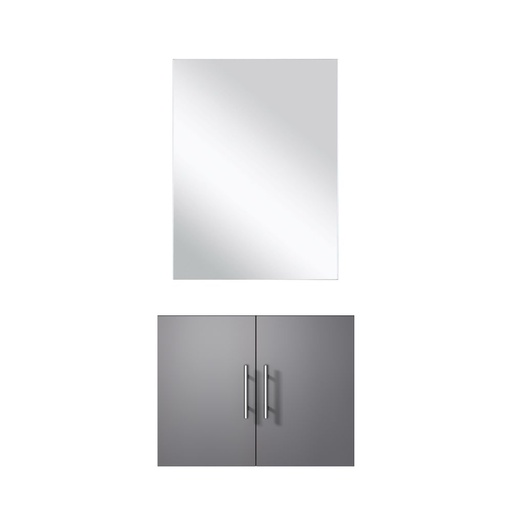 [LVG24SB010] Geneva 24 in W x 22 in. D Dark Grey Single Bath Vanity and 18 in Mirror