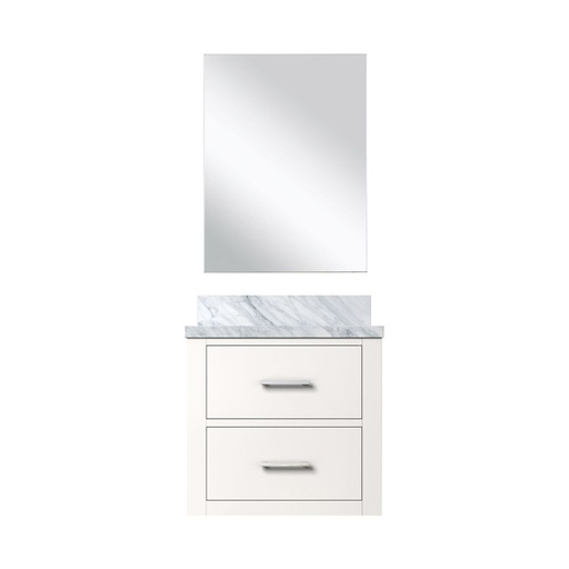 [LVC20SA510] Castor 20 in W x 18 in. D White Single Bath Vanity Acrylic Countertop and 18 in Mirror