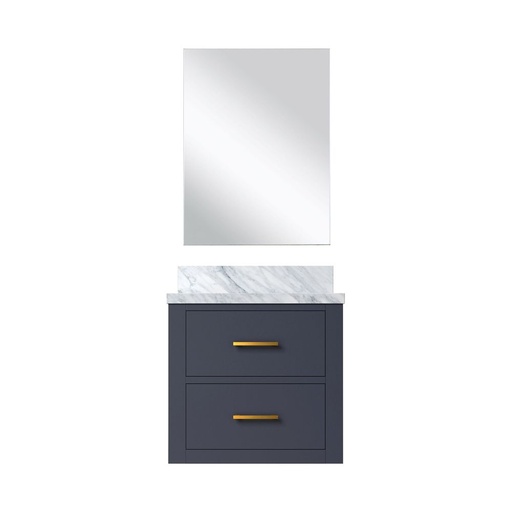 [LVC20SE510] Castor 20 in W x 18 in. D Blue Single Bath Vanity Acrylic Countertop and 18 in Mirror