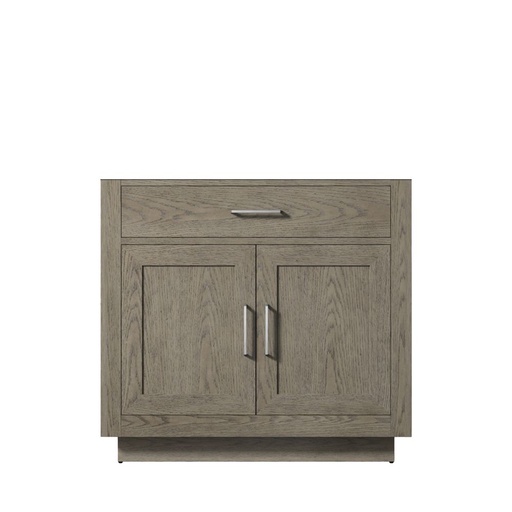 [LVA36SR000] Abbey 36 in W x 22 in. D Grey Oak Single Bath Vanity
