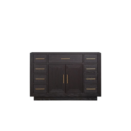 [LVA48SJ000] Abbey 48 in W x 22 in. D Black Oak Single Bath Vanity