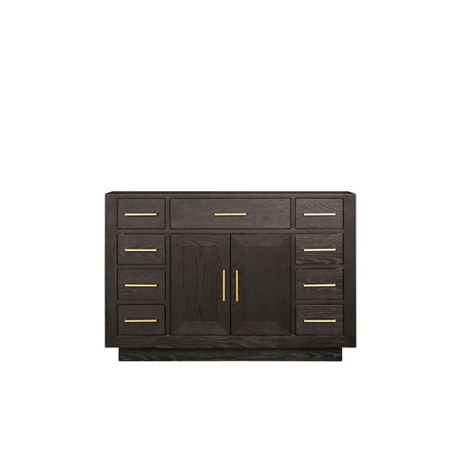 [LVA48SK000] Abbey 48 in W x 22 in. D Brown Oak Single Bath Vanity