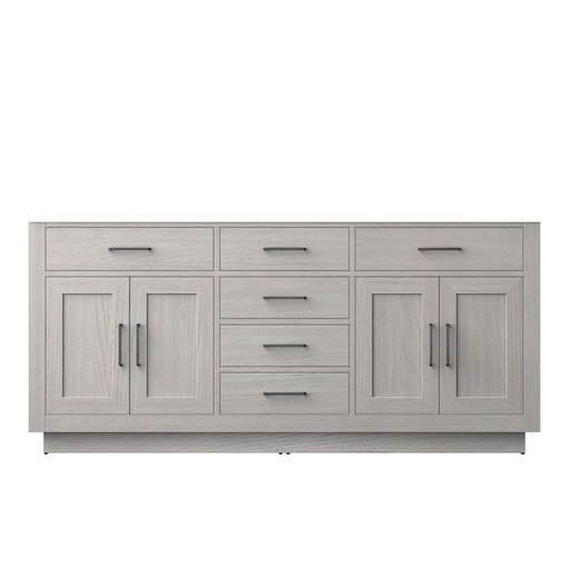 [LVA72DM000] Abbey 72 in W x 22 in. D White Oak Double Bath Vanity